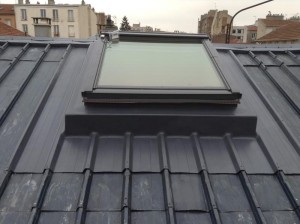 Pose de velux sur toit en zinc Rambouillet DB Créa